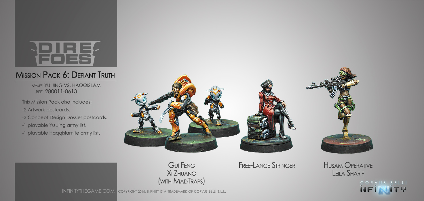Dire Foes Mission Pack 6. Defiant Truth (Yu Jing vs Haqqislam) Leila Sharif, Xi